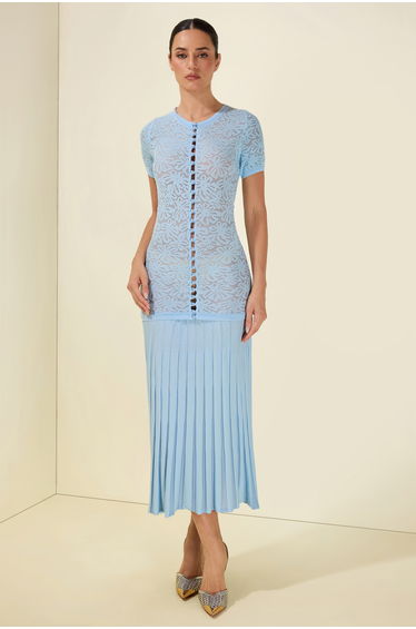 Beaded Knit Maxi Dress