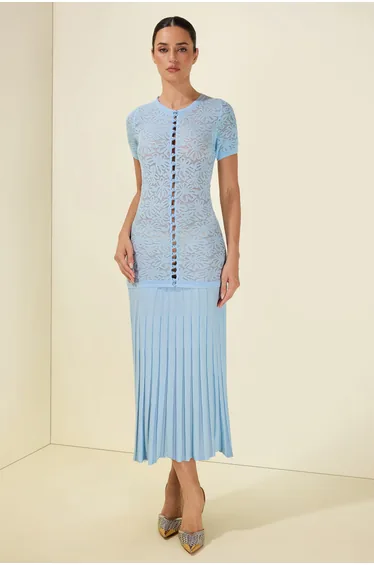 Beaded Knit Maxi Dress