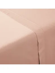 شرشف سرير قطن ساتين سادة - 2