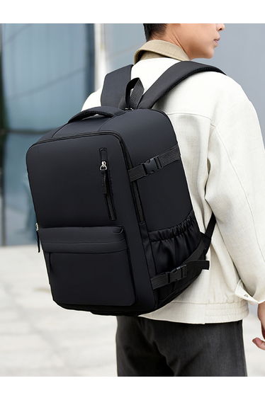 Black Zip Closure Backpack