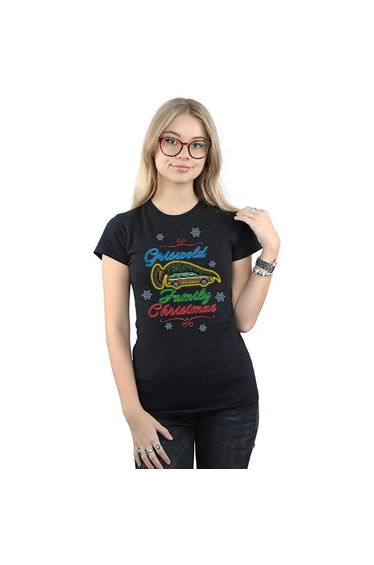 National Lampoon´s Christmas Vacation Boys Crazy About Christmas Cotton T-Shirt - Black