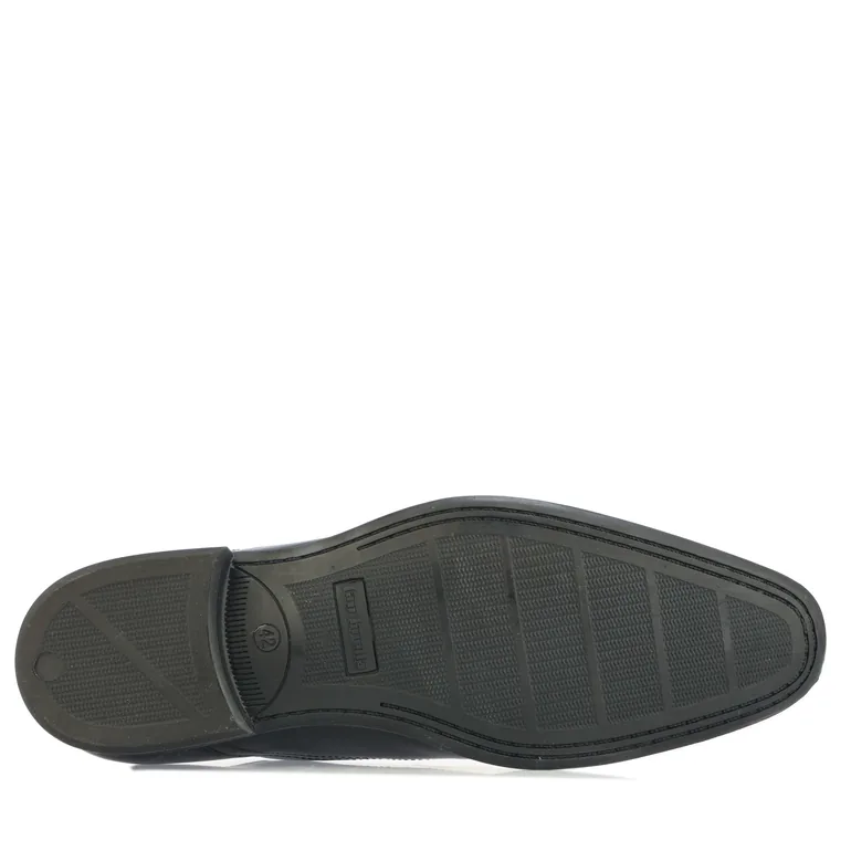 Men's Lambretta Ben Leather Derby Shoes in Black - 3