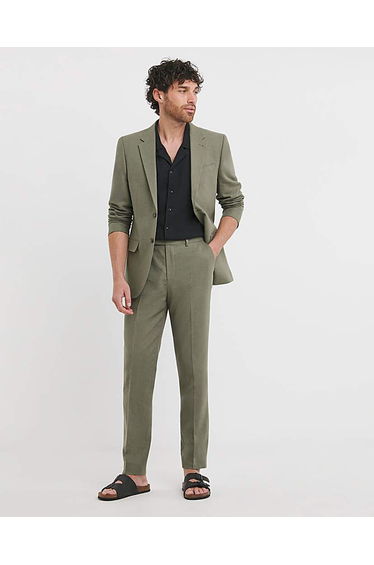 Regular Fit Linen Blend Blazer