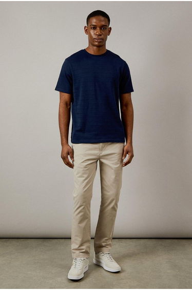 Navy Textured Stripe T-shirt