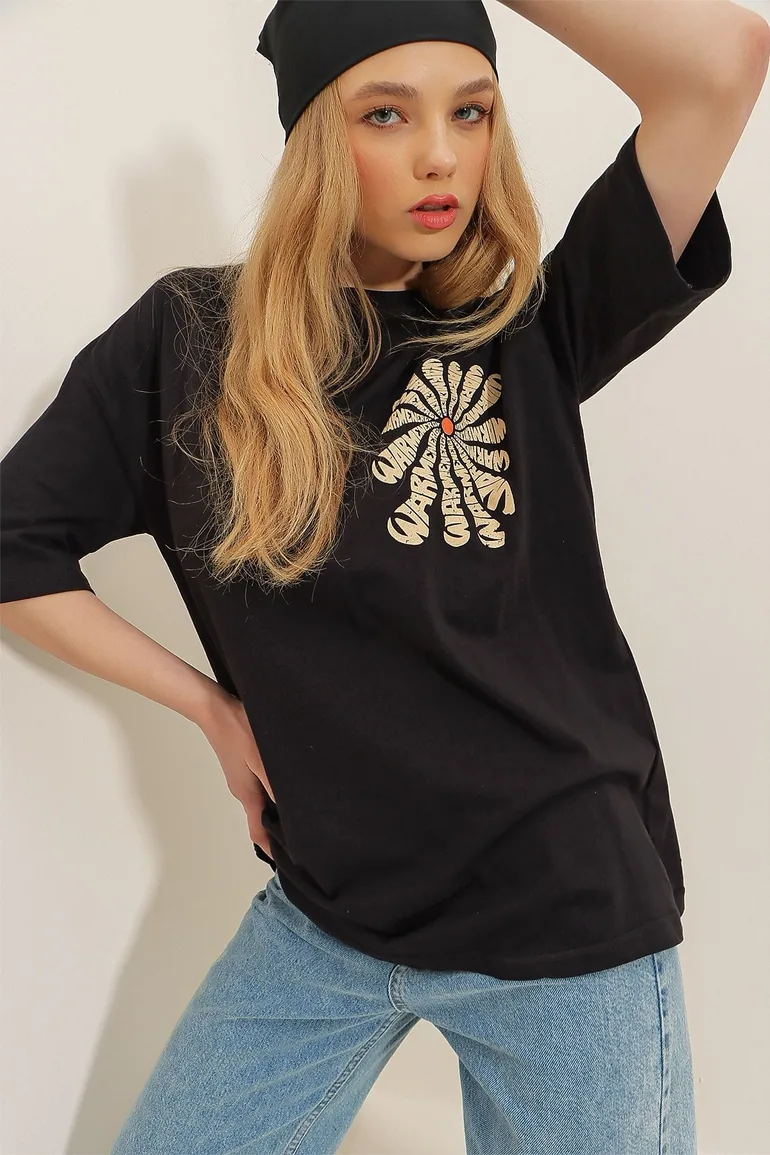 T-Shirt - Black - Oversize