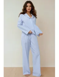 Striped Cotton Pajama Set