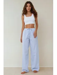 Striped Cotton Pajama Set - 2