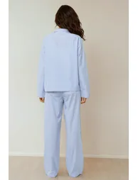 Striped Cotton Pajama Set - 5