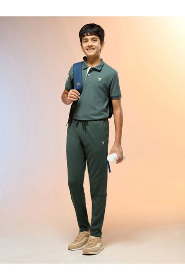 Boys Slim Fit Sports Track Pants with TECHNO GUARD
