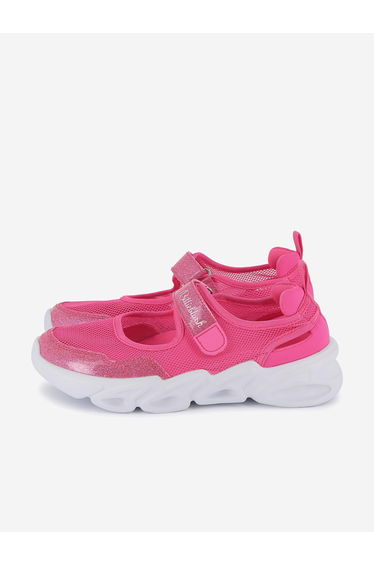 Girls Glitter and Mesh Ballerina Trainers in Pink