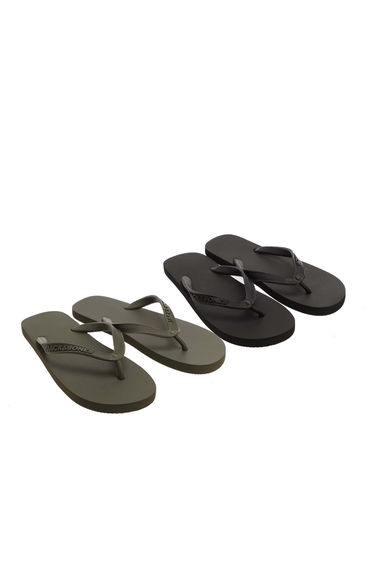 Men's Jack Jones 2 Pack Basic EVA Flip Flops in Black
