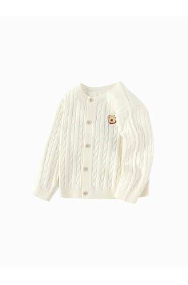 Boys' Knitted Cardigan With Front Buttons