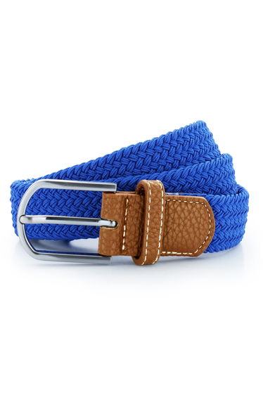 Asquith & Fox Mens Woven Braid Stretch Belt - Royal