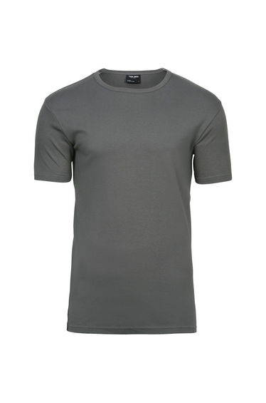 Tee Jays Mens Interlock Short Sleeve T-Shirt - Powder Grey