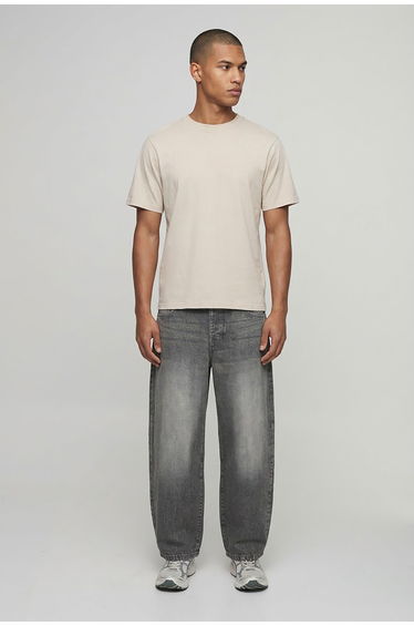 Essential Barrel Fit Jeans - stone