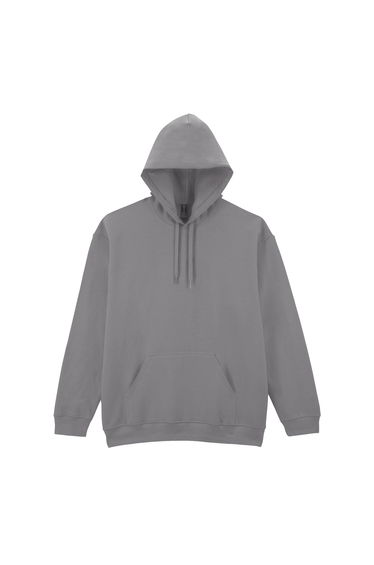 Gildan Mens Midweight Soft Touch Hoodie - Cement