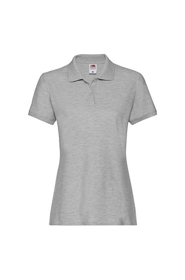 Fruit of the Loom Womens/Ladies Premium Polo Shirt - Athletic Heather Grey