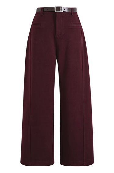 Polished Seam Fake Pocket Straight-Leg Pants for Daily Office Commute & Business Meeting