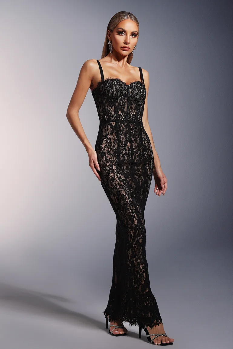 Mellies lace Sleeveless Maxi Dress - 3