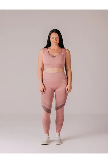 Women Pink Balance Seamless Active Leggings