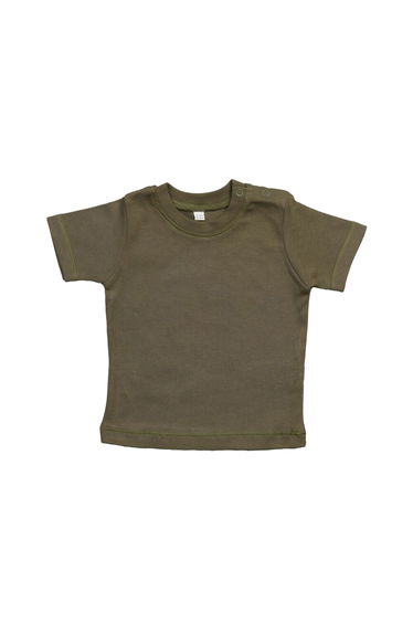Babybugz Baby Short Sleeve T-Shirt - Organic Camouflage Green