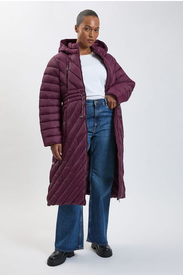 Plus Size Lightweight Knee Length Packable Coat
