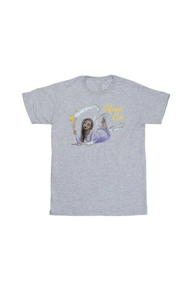 Wish Girls Shine On Asha Lying T-Shirt - Sport Grey