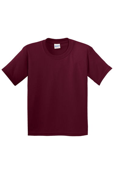 Gildan Childrens Unisex Heavy Cotton T-Shirt (Pack Of 2) - Maroon