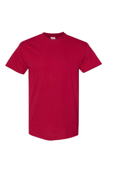 Gildan Mens Heavy Cotton Short Sleeve T-Shirt - Cardinal