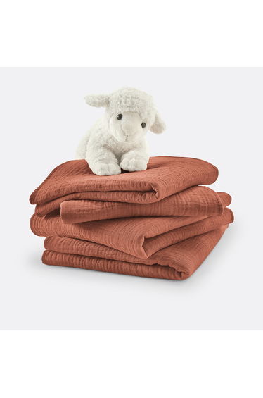Kumla Set of 4 Cotton Muslin Squares