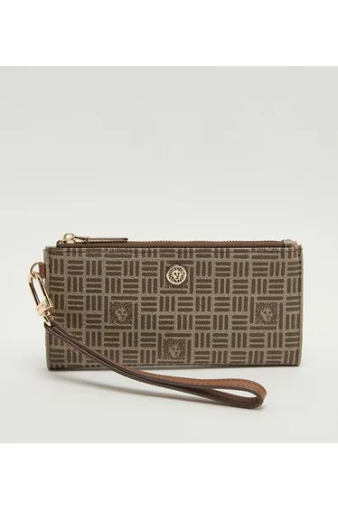 محفظة آن كلاين باللون البني