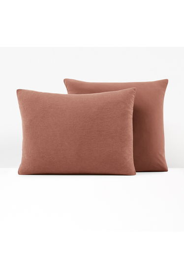 Annaba Two-Sided Washed Linen and Cotton Pillowcase