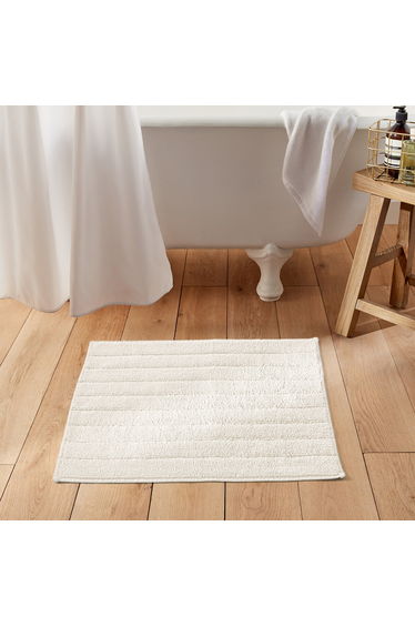 White Cotton Bath Mat