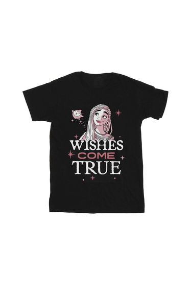 Wish Girls Wishes Come True Cotton T-Shirt - Black