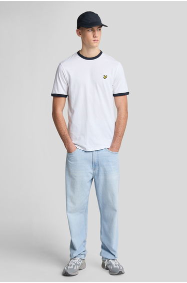 Ringer T-shirt White/ Dark Navy