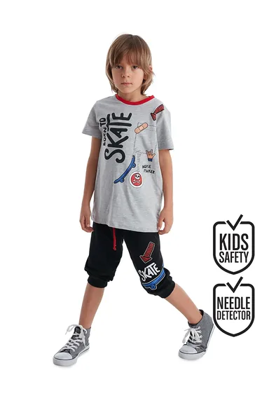 Born to Skate Boy's T-shirt Capri Shorts Set