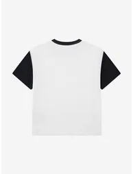 Lacoste Boys Colourblock Relaxed T-Shirt in Ivory - 2