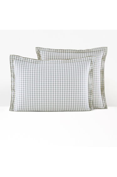 Maddy Checked 100% Cotton Seersucker Pillowcase