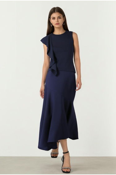 ASYMMETRIC HEM SKIRT