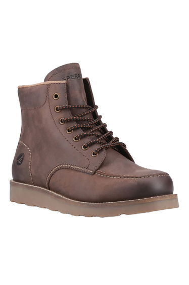 Sperry Mens Boston Leather Boots - Brown