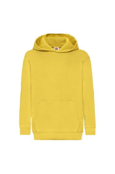 Fruit of the Loom Childrens/Kids Classic Hooded Sweatshirt - Sunflower
