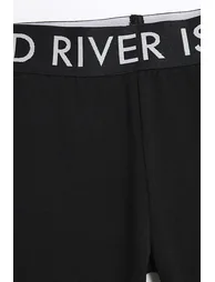 Girls Black Ri Waistband Flared Trousers - 1