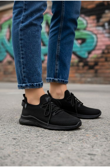 Black-Smoked Unisex Sneaker