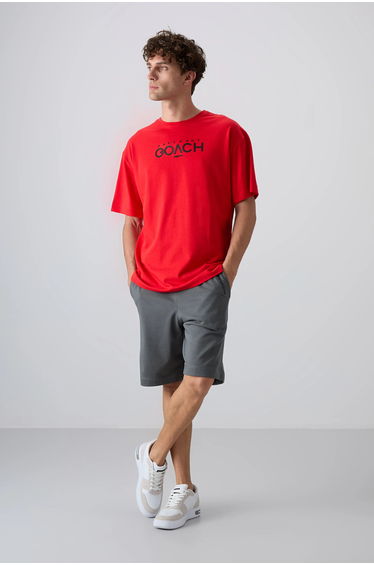 TOMMY Oversized Logo Patch Crew Neck T-Shirt