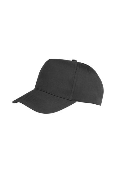 Result Unisex Core Boston 5 Panel Printers Baseball Cap - Black