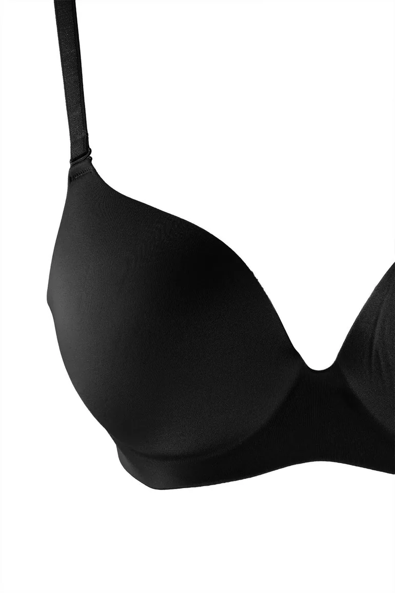 Black Micro Push up T-Shirt Bra - 1