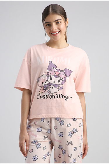 Printed Pyjama Lounge Top
