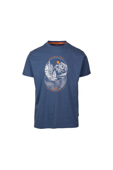 Trespass Mens Flagel Casual T-Shirt - Indigo Blue Marl
