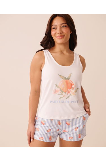 Peach Print Super Soft Cami