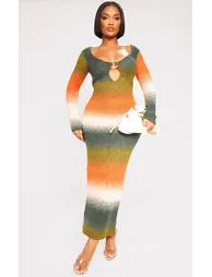 Bodycon Maxi Jumper Dress with Long Sleeve